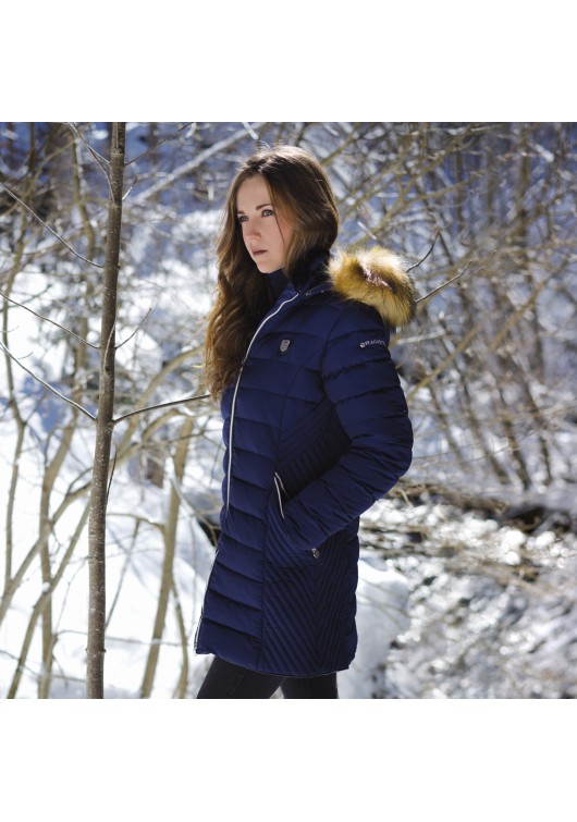 ladies long down jacket