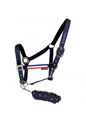 Nylon halter and lunge set FRANCE – Flags&Cup